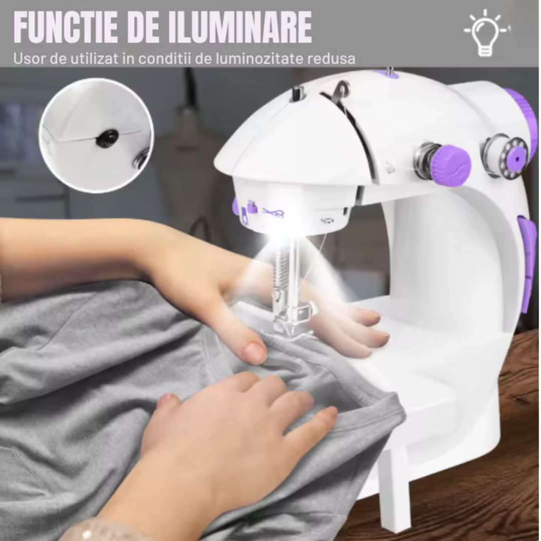 Mașină de Cusut Electrică 4 în 1 - Accesorii Incluse, Portabilă