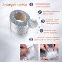 Set de 2 Benzi Adezive Profesionale Anti-Scurgeri 5M x 5CM – Fixare Durabilă pentru Orice Suprafață