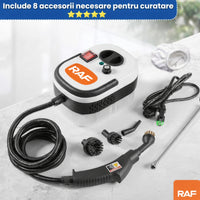 Aparat Profesional de Curățat cu Aburi RAF – Putere Mare,8 Accesorii incluse si Rezervor 1L