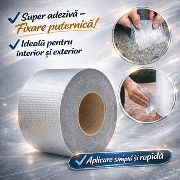 Bandă Adezivă Profesională Anti-Scurgeri 5M x 5CM – Fixare Durabilă pentru Orice Suprafață