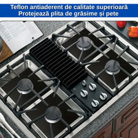 Set 12 Folii Protecție Aragaz sau Plită – Refolosibile, Rezistente până la 260°C, Ușor de Curățat
