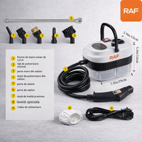 Aparat Profesional de Curățat cu Aburi RAF – Putere Mare,8 Accesorii incluse si Rezervor 1L