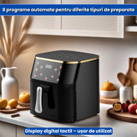 Friteuză cu Aer Cald – 12L | Gătește Rapid, Fără Ulei