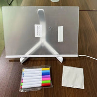 Super Tableta de scris si desenat pentru copii - 7 Culori, LED, USB
