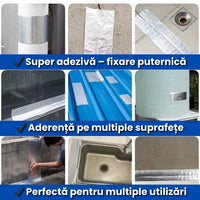 Set de 2 Benzi Adezive Profesionale Anti-Scurgeri 5M x 5CM – Fixare Durabilă pentru Orice Suprafață