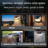 Set 10 Lămpi Solare LED cu Senzor – Iluminare Puternică pentru Exterior