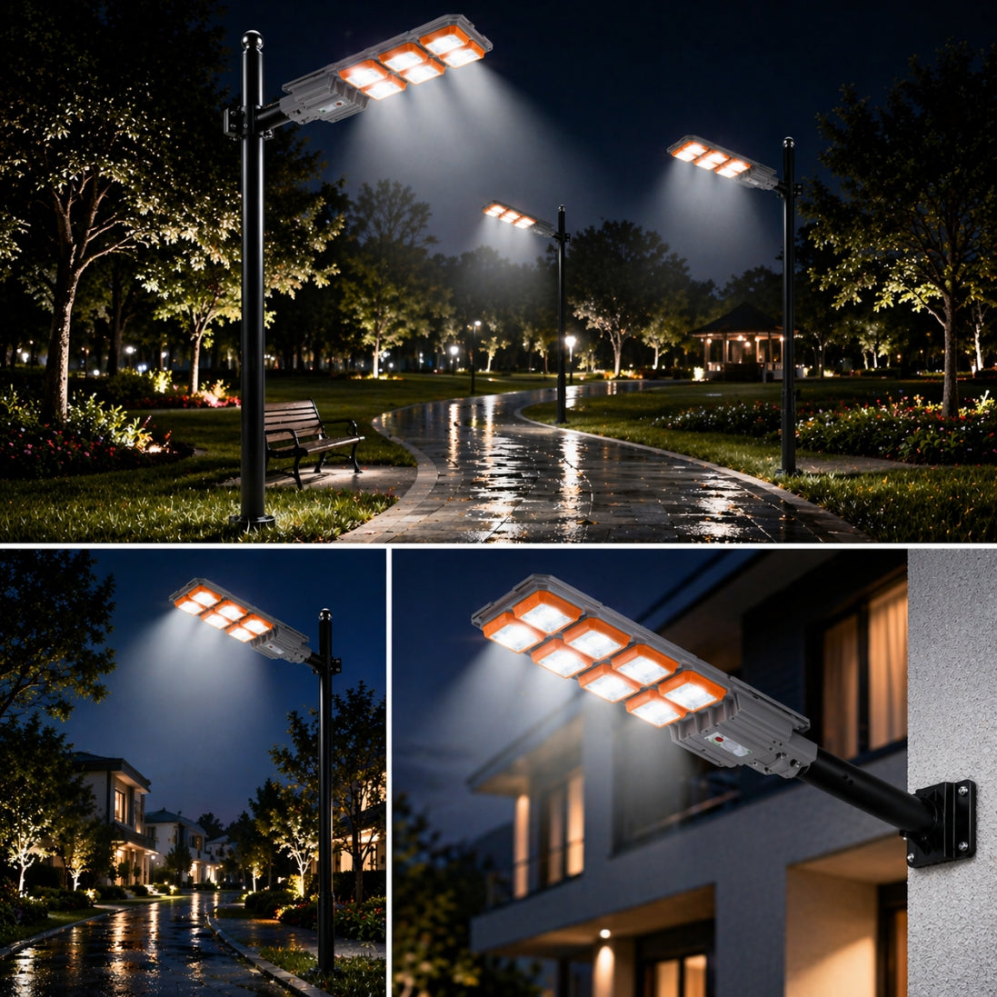 Lampă Solară 3000W cu Telecomandă – Iluminare Puternică Exterior
