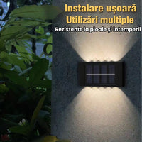 Set 5 Lămpi Solare de Perete – Iluminare Decorativă Exterior