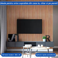 Folie Autocolantă pentru Mobilier și Pereți – Design Lemn Modern