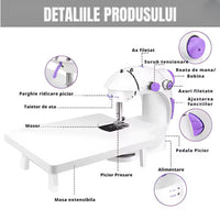 Mașină de Cusut Electrică 4 în 1  - Accesorii Incluse, Portabilă