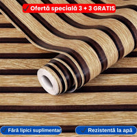 Folie Autocolantă pentru Mobilier și Pereți – Design Lemn Modern