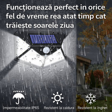 Set 10 Lămpi Solare LED cu Senzor – Iluminare Puternică pentru Exterior